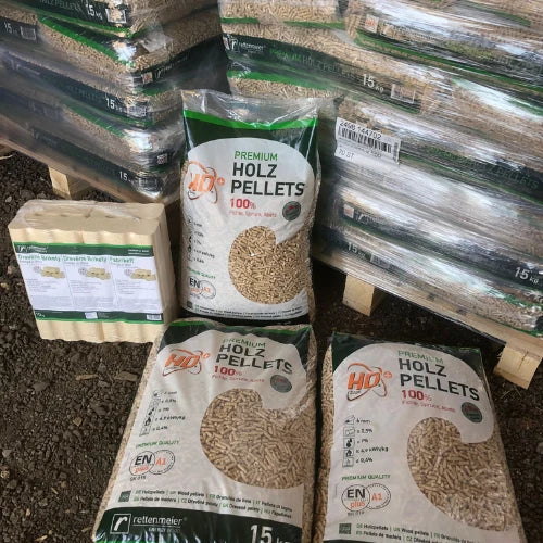 Pelety Rettenmeier Energy Wood Premium ENplus A1 – paleta 1 050 kg (70 × 15 kg)