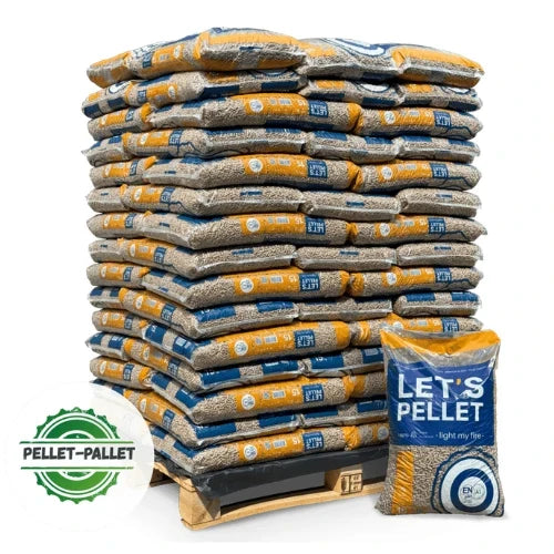 Pelety LET'S PELLET ENplus A1 – paleta 1 050 kg (70 × 15 kg)