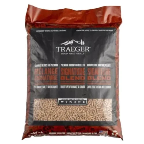 Grilovací pelety Traeger Signature Blend FSC – paleta 630 kg (70 × 9 kg)