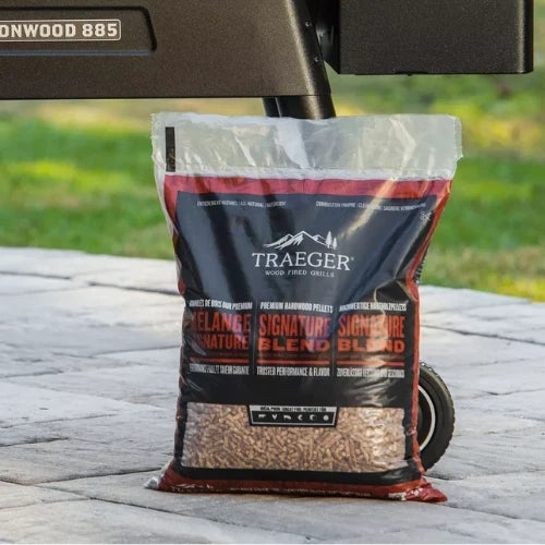 Grilovací pelety Traeger Signature Blend FSC – paleta 630 kg (70 × 9 kg)