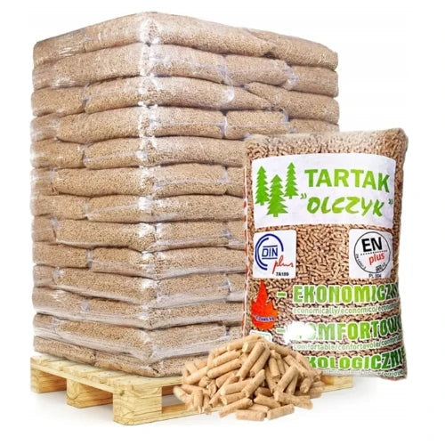 Pelety Olczyk DINplus – paleta 975 kg (65 × 15 kg)