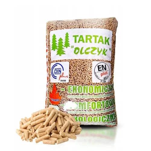 Pelety Olczyk DINplus – paleta 975 kg (65 × 15 kg)