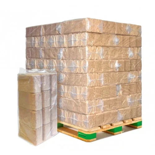 Dubové brikety RUF – paleta 960 kg (96 × 10 kg)