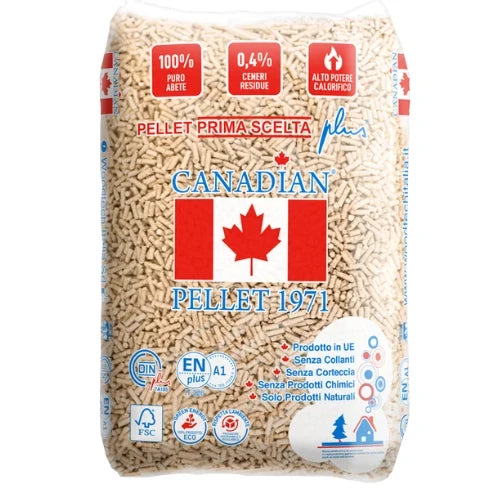 Pelety Canadian Pellet 6 mm ze smrku – paleta 72 × 15 kg