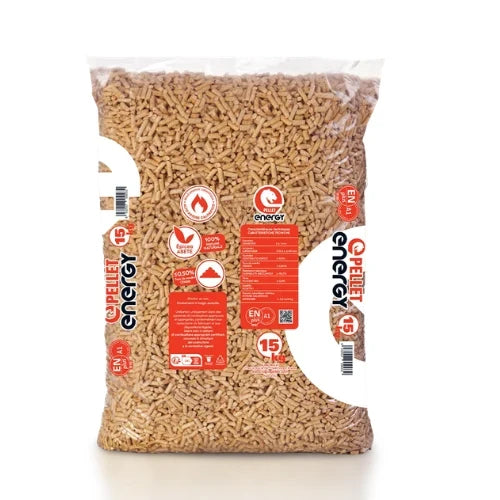Pelety Pellet Energy 100% smrk – paleta 1 080 kg (72 × 15 kg)