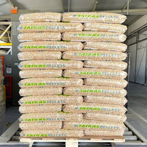 Smrkové pelety PREMIUM ENplus A1 – paleta 1 050 kg (70 × 15 kg)